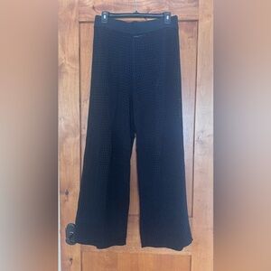 Abercrombie Black Crochet Style Cover-up Pants